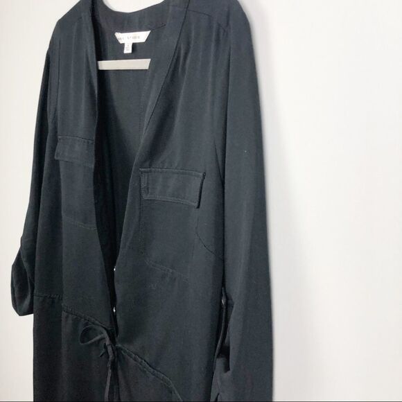 MAX STUDIO | Drawstring Waist Button Front Dress L - Picture 4 of 8